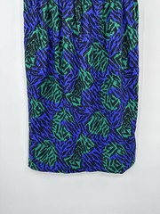 vintage 90s Y2K 2 piece skirt suit business 8 green purple office siren
