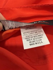 Vtg MycraPac Now Reversible Long Hooded Cape Red/Orange Sz S/M Raincoat Wind