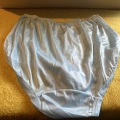 Vtg Gragero Panty large Double Nylon Gusset blue