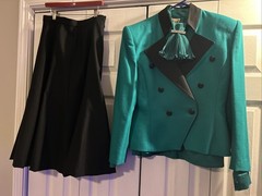 Rare 3 Piece Skirt Suit Vintage Mansfield England US Size 12 Statement Wool