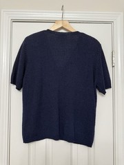 Vintage 1996 Susan Bristol Hand Embroidered Short Sleeve Button Down Blouse