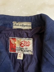 Vintage 70s 80s Elli Europecraft Denim Blazer Woman’s 7/8 (14.5×25)