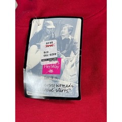 Vintage Hanes Her Way Sweatshirt Dress Sahara Red Mock Neck NWT 90s L/XL