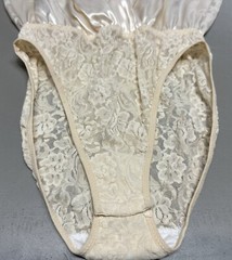 Vintage NWT Talbots Intimates Ivory Bodysuit Lingerie Lace Classic Bridal USA