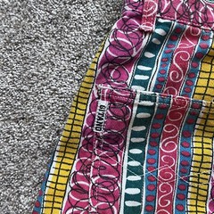 VTG Gitano Denim Shorts Wild Colorful Print Design High-Rise