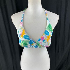 70s Vtg JC Penney Bikini Swim Top Size 14 (Fits XS/S) Hippie Boho Floral