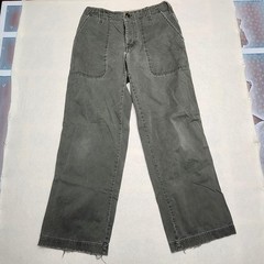 Y2K Abercrombie Fitch Baggy Pants 32×30 Green Cotton OG 107 Fatigue Gorpcore