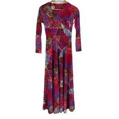 Rare Elegant Miss of California Dress Size 10 Mrs. Roper Colorful Floral 60s