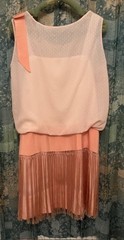 Vintage 1920’s Fringed Apricot Flapper Dress S/M. Remade Bodice Excellent