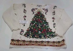 Vintage Christmas Sweater Tiara International Tree Women’s Size XL 1999 ⬇️