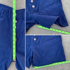 Vintage Two Of Hearts Shorts High Waisted Exposed Button Fly 14 27 1/2” waist