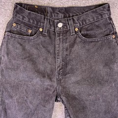 Vintage Y2K Levis 512 Jeans Women 8 MIS M Black Slim Fit Tapered Leg USA 27×30.5