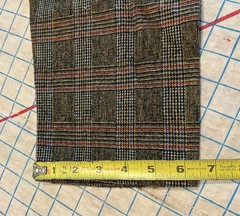 Vintage 1950s Nylon Wool Pants Women’s Tailored High Waist Glen Check Plaid