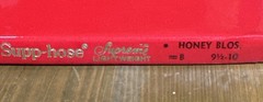 Vintage 50s SCHIAPARELLI SUPP-HOSE Sheer Stockings Garter Top 9-1/2 XL NIB