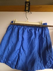 Vintage 90s Hanes Her Way Deadstock NOS Large Blue Activewear Shorts 100% Nylon