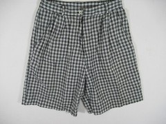 Vintage 90s Jantzen Pleated High Rise Mom Shorts Women 10 Plaid 80s