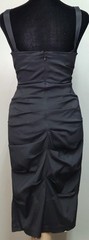 Vintage Y2K Xscape Ruched Sleeveless Black Wiggle Dress Size 6
