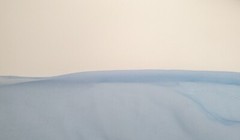Vtg Eve Stillman by Gracette Modest Sheer Nightgown Blue Satin Puffed Sleeve