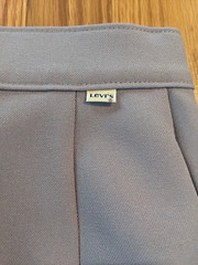 NOS Vintage 70s 80s Levis High Rise Waisted purple Dacron Polyester Pants womens