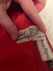 Vintage 90s Jonathan Paris Red Genuine Leather Pencil Skirt Womens 5/6 Argentina
