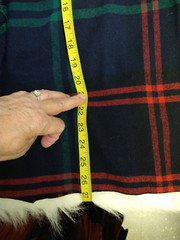 Peerless of Boston Navy Plaid Pleated Midi Skirt Women’s 13/14-34″ W VTG Union