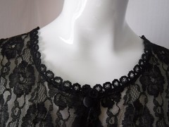 Gorgeous & Rare! VTG 60’s Jenelle of California Lingerie Lace Chiffon Lined S/M