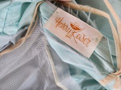 Vintage 50s Harry Keizer Silk Mint Easter Prom Fit Flare dress W20″