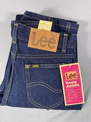Lee Riders Vintage Denim Juniors Jeans Deadstock USA Straight Leg (10 x 25W)