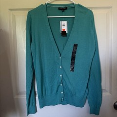 Banana Republic Woman’s Sweater Size L 100% Cotton Long Sleeve V Neck