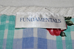Vintage House Dress Nightgown Fundamentals Size L 90s Country Roses Blue Plaid