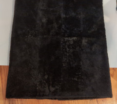 BLACK Sheepskin FULL LENGTH COAT LARGE Shearling