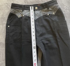 Vintage Lawman World Class Superior Fit High Waised Western Jeans Size 11 Black