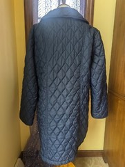 Vintage 80’s Montgomery Ward Quilted Jacket Dark Blue Womens Size 18 1/2 Large