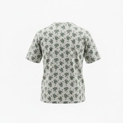 Vintage 90s Eddie Bauer T Womens L Green Floral Botanical Cotton Y2K Gorpcore