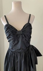 NWOT Vintage VTG ALYCE DESIGNS Charcoal gray Evening Gown Prom Small S