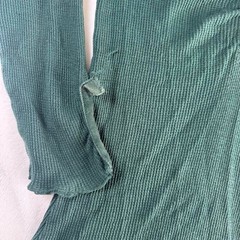 Old Navy green henley babydoll long sleeve top Y2K vintage mcbling