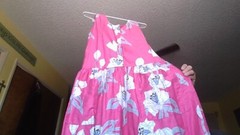 Beautiful Vtg Hawaiian Dress! HRH Kahala XS Pink Flwrs 2-pckt Sleeveless BttnUp