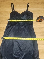 Vintage Unbranded Black Nylon Slip*sz38*Made In USA