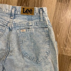 Vintage 80s Lee High Waisted Mom Jeans 12 (26×30) Acid Wash Pleated Tapered USA