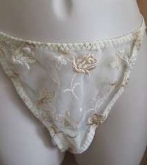 DELICATES IVORY BRIDAL HONEYMOON garters CORSET bra Embroidery Lace UW sz 36/M