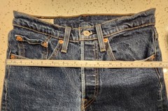 Vtg Style Big E Levi’s 501 S Red Label Skinny Button Fly Embroidered SZ 26/28!