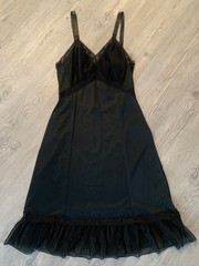 Vintage 1950’s Adonna Full Slip/petticoat Sz 32 Petite -Accordian Chiffon Pleats