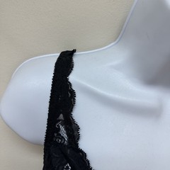 Vtg Olga Lacy Textures Bra 34DD Full Figure Underwire Lace Black #33580 NEW