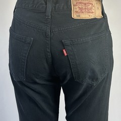 Vintage 1990s Levi’s 6501 Made in France Overdyed Black 29 x30 (Tagged 31×32)