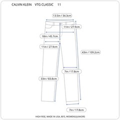 Vtg 80s Calvin Klein Jeans 27 x 33 High Rise Dark Wash USA Made