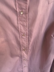 Vintage 70s Western Handmade Embroidered Flowers Pearl Snap Womens Petite Small