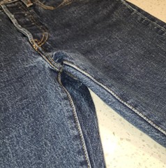 Vtg Style Big E Levi’s 501 S Red Label Skinny Button Fly Embroidered SZ 26/28!