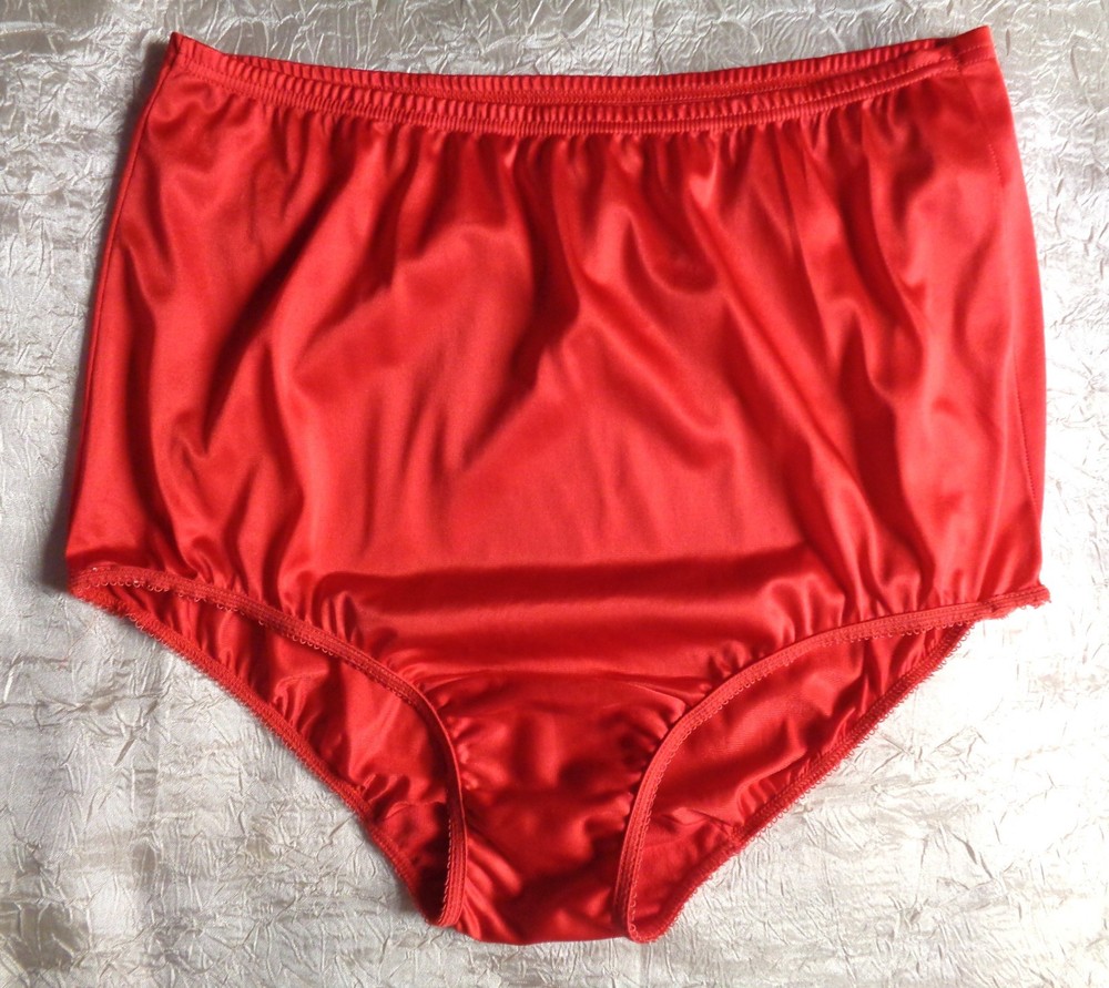 Vintage 1970’s Vanity Fair Red Panties All Antron Nylon Size 6