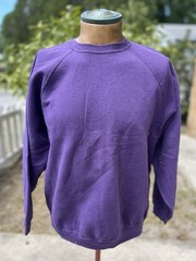 Vintage Just My Size Crewneck Blank Purple Sweater Size 2XL