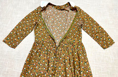 Vintage Prairie Dress Basque Waist 70s Homemade Psychedelic Floral Hippie Maxi